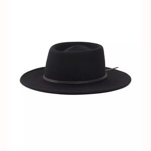 NWOT Yellow 108 Wool Unisex Fedora - Black